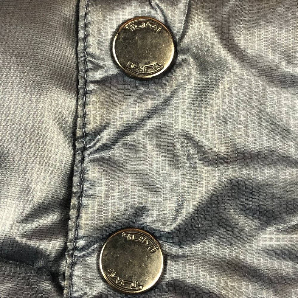 SOLD - Tumi Navy Blue Packable Down Puffer Jacket - Picture 16 of 17